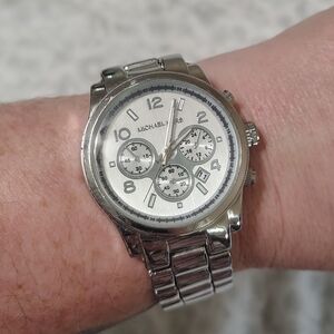 Michael Kors Silver Chronograph Watch